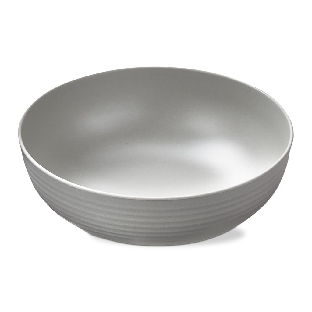 Gray Brooklyn Melamine Brooklyn Melamine Plastic Dinning Serving Bowl Dishwasher Safe Indoor/Outdoor 12x12 inch Serving Bowl