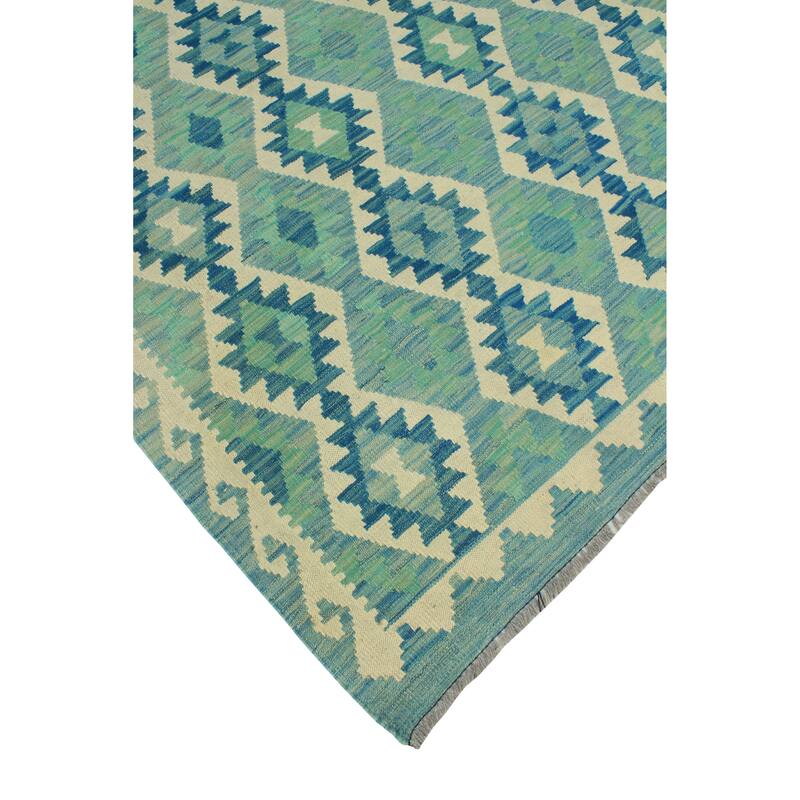 Flatweave Tom Lt. Green/Ivory Rug - 5'9" x 8'0"