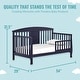 preview thumbnail 2 of 4, Dream On Me Dallas Toddler Day Bed, Navy - Navy Blue