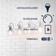 preview thumbnail 12 of 113, Shirley Metal/Glass LED Vanity Light, by JONATHAN Y