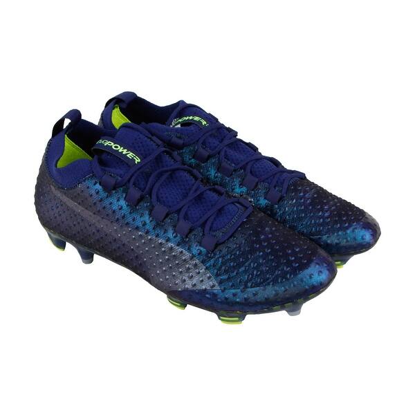 Shop Puma Evopower Vigor 3d 1 Fg Mens Blue Synthetic Athletic