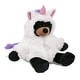 preview thumbnail 1 of 4, DolliBu Long Leg Black Bear Unicorn Plush Stuffed Animal with Outfit - 10.5 inches