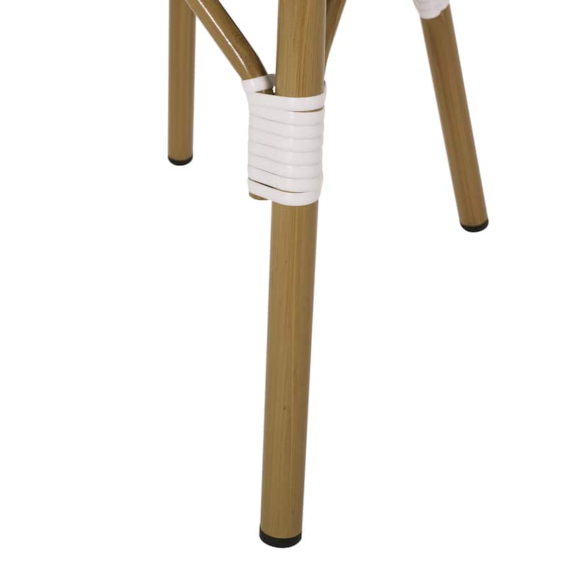 Remi Outdoor French Cafe Style Chairs (Set of 2) by Christopher Knight Home