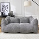 preview thumbnail 9 of 98, Modern Cute Chenille Upholstered Loveseat with High Resilience Foam