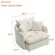 preview thumbnail 40 of 47, 46" Chenille Upholstered Sofa Swivel Chair