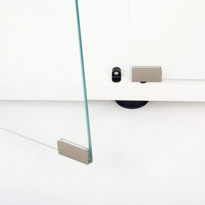 Tempered Glass Display Cabinet with Battery-powered Paipai Light