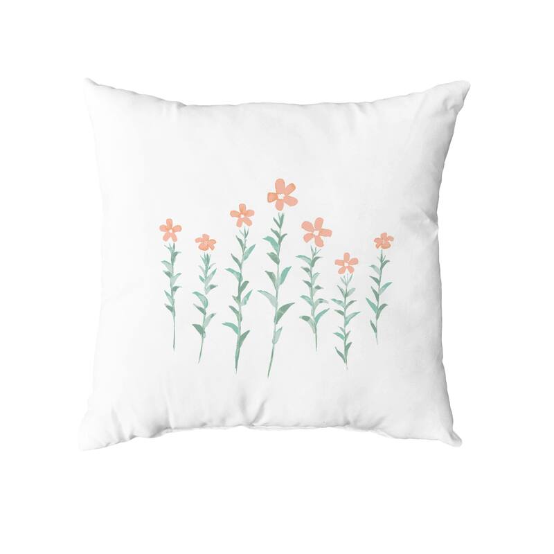 Periwinkle Throw Pillow - Orange - 26" x 26"