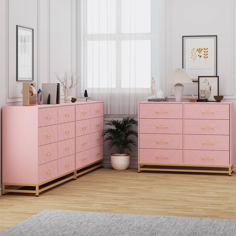 6/8 Drawer Dresser for Bedroom, Large Modern Storage Chest for Closet