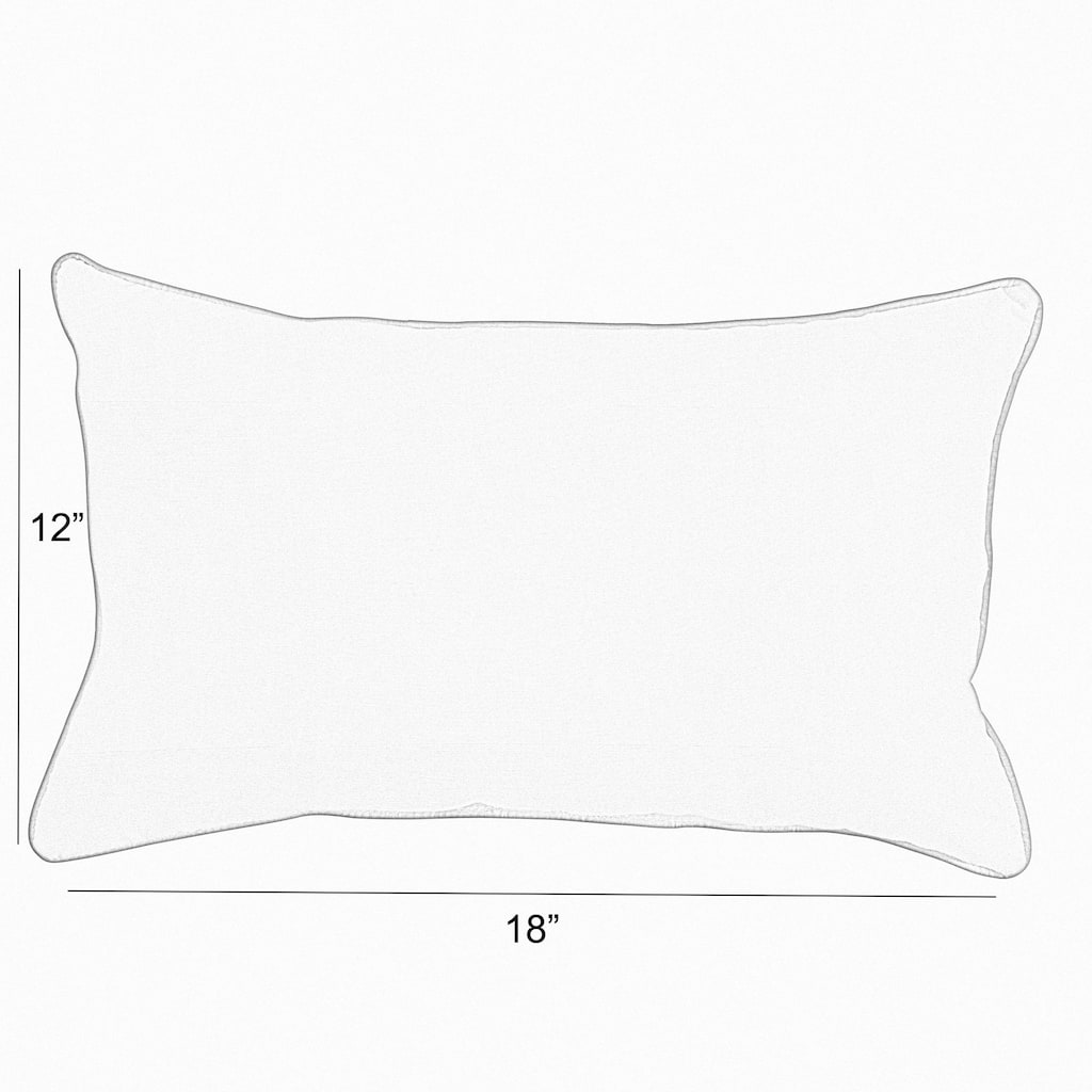 Sorra Home Sunbrella Outdoor Single Petite Flange Pillow Set of 2