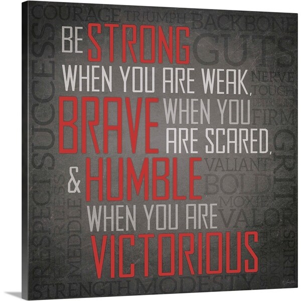 "Be Strong" Canvas Wall Art