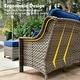 preview thumbnail 60 of 71, OVIOS 10-piece Patio Wicker Swivel Rocking Chair Set With Fire Pit