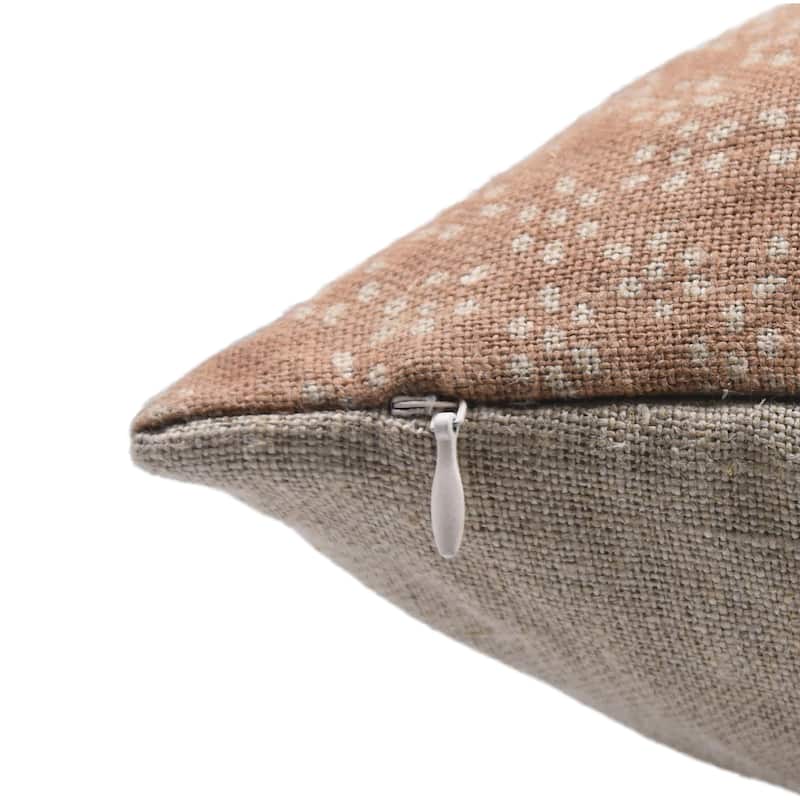 Linen Decorative Block print pillow Cover - Ola Vrishti