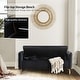 preview thumbnail 31 of 41, Robert Modern Upholstered Flip Top Storage Bench with Two Pillows by HULALA HOME