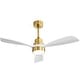 preview thumbnail 30 of 70, Sofucor 48/52 Inch Solid Wood Ceiling Fan with Light Optional, 6-Speed Reversible DC Motor and Remote control,Smart Optional 48"-With Light - Gold with White solid wood Blade