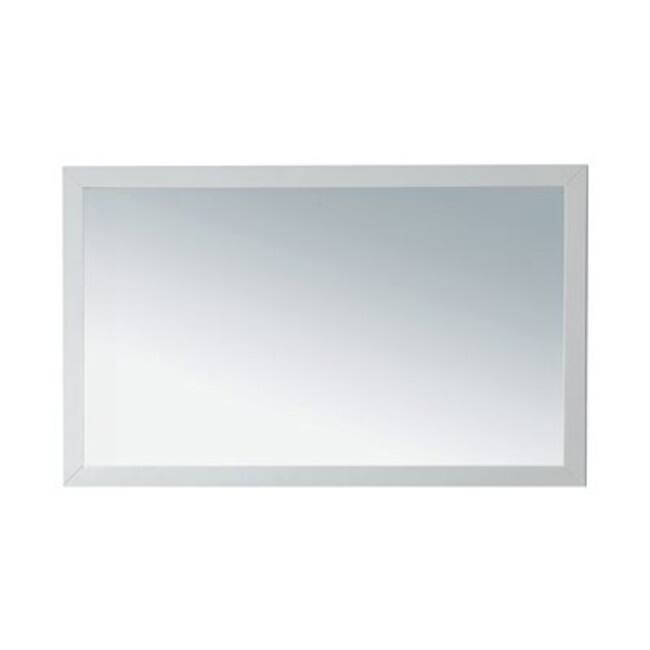 Miseno Femmina 30" H x 48" W Rectangular Framed Mirror - Soft White