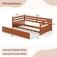 preview thumbnail 7 of 36, Metal Twin Size Trundle Platform Bed Frame with Wooden Slat Support and Space-Saving Design