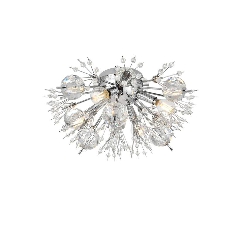 Victor 19 inch Crystal Starburst Wall Sconce - N/A