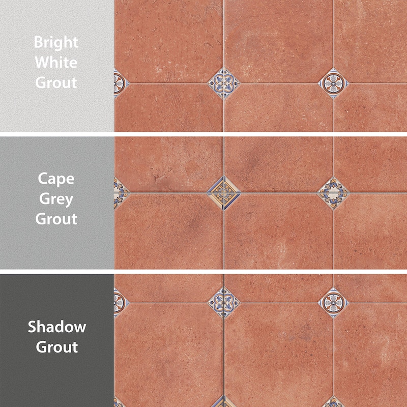 Merola Tile Manises Decor Cuero 22-3/4" x 22-3/4" Porcelain Floor and Wall Tile