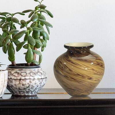 San Felipe Hand Blown Art Glass Vase