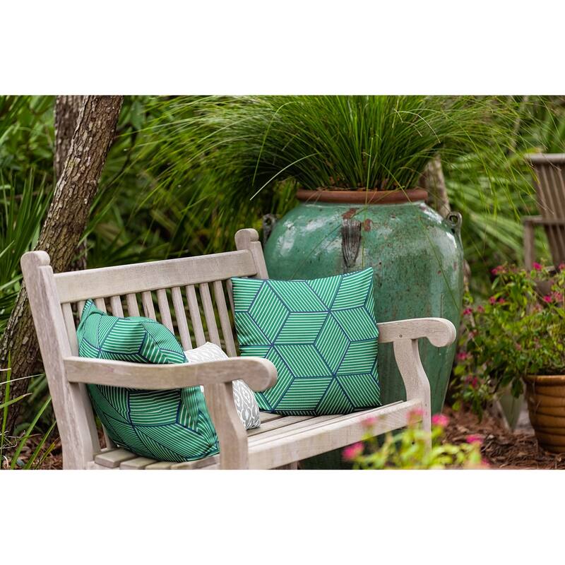 Cube Stack Indoor/Outdoor Throw Pillow
