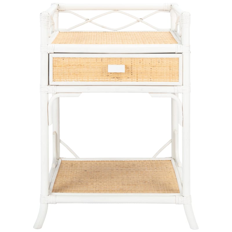 SAFAVIEH Mckayla Coastal 1-Drawer 1-Shelf Nightstand