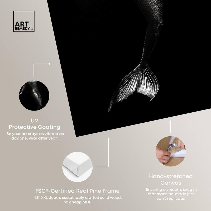Mermaid Deep Canvas by Art Remedy, Gallery Wrapped