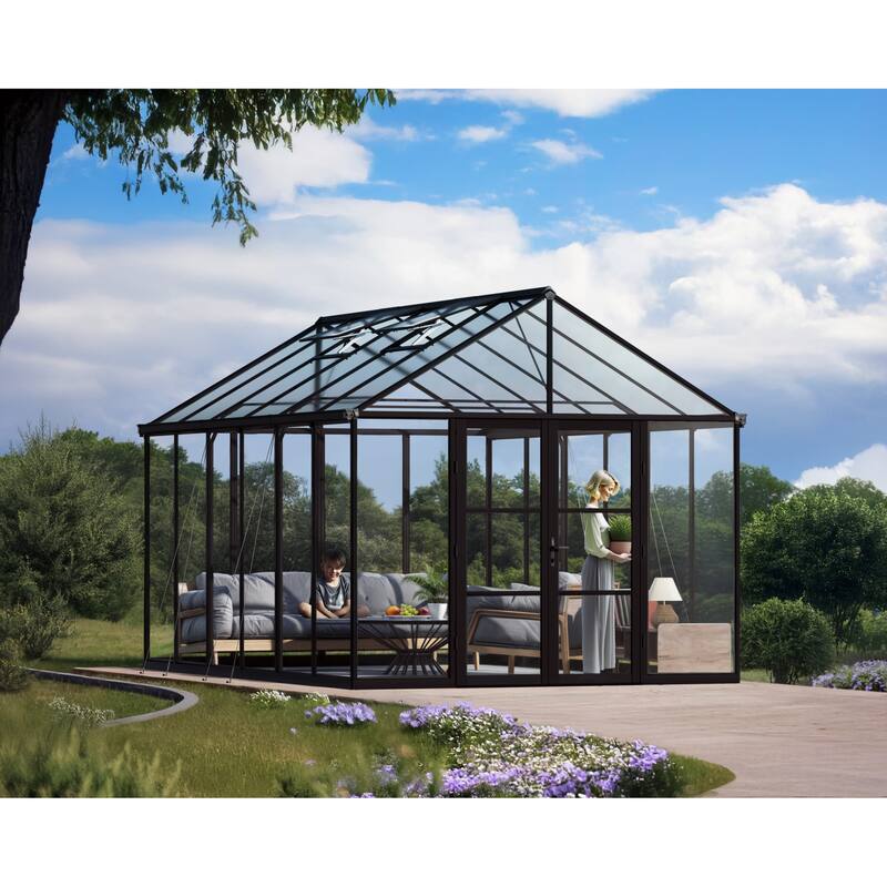 Canopia Aria 10 ft. Black / Clear Greenhouse Kit - 10 ft. x 15 ft.