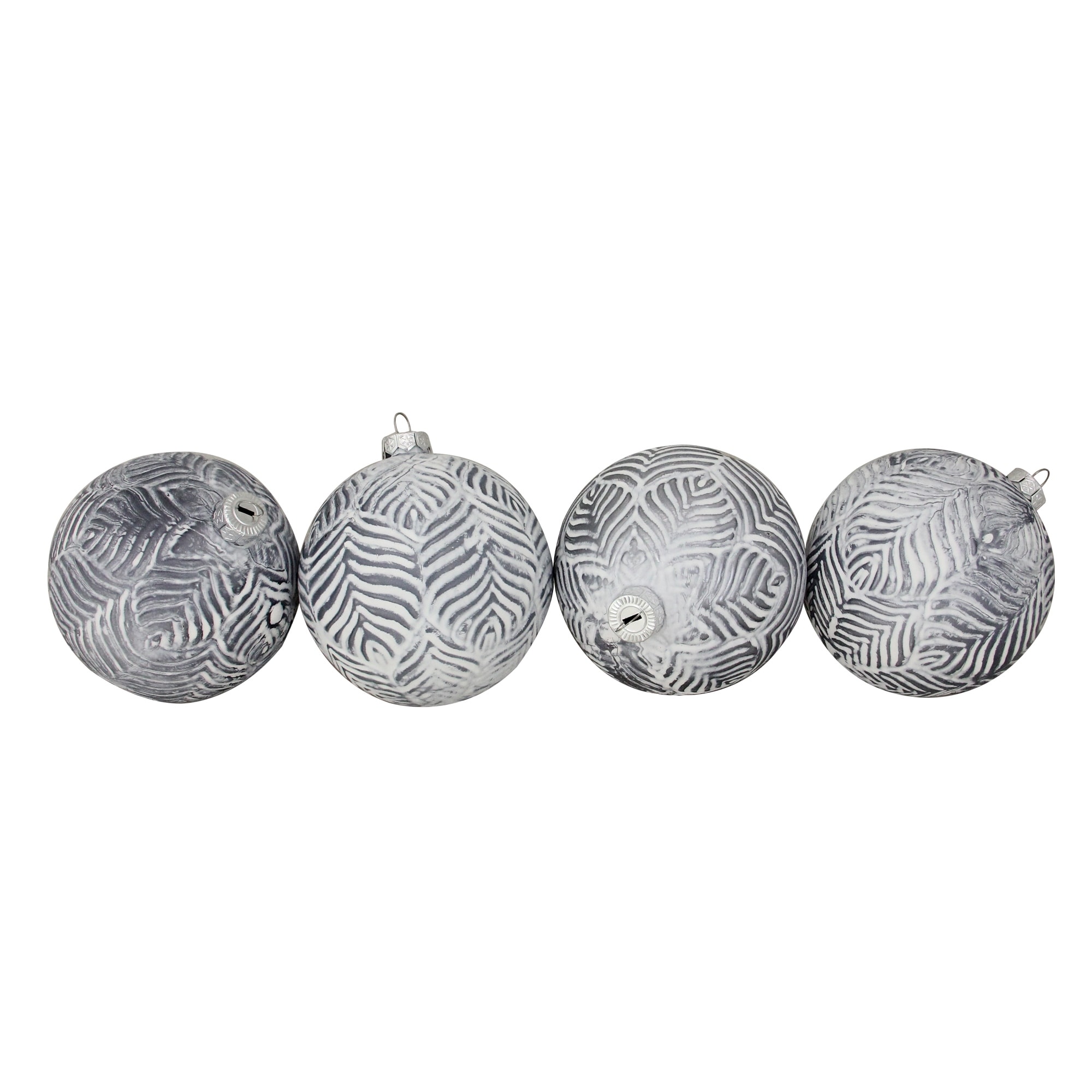 silver glass christmas ornaments