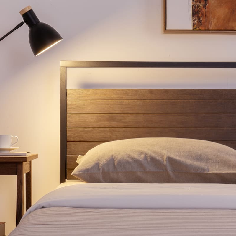 Priage by ZINUS Bamboo and Metal Platform Bed Frame