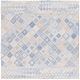 preview thumbnail 11 of 11, SAFAVIEH Handmade Abstract Þorstina Modern Rug 6' Square - Blue/Grey - Square
