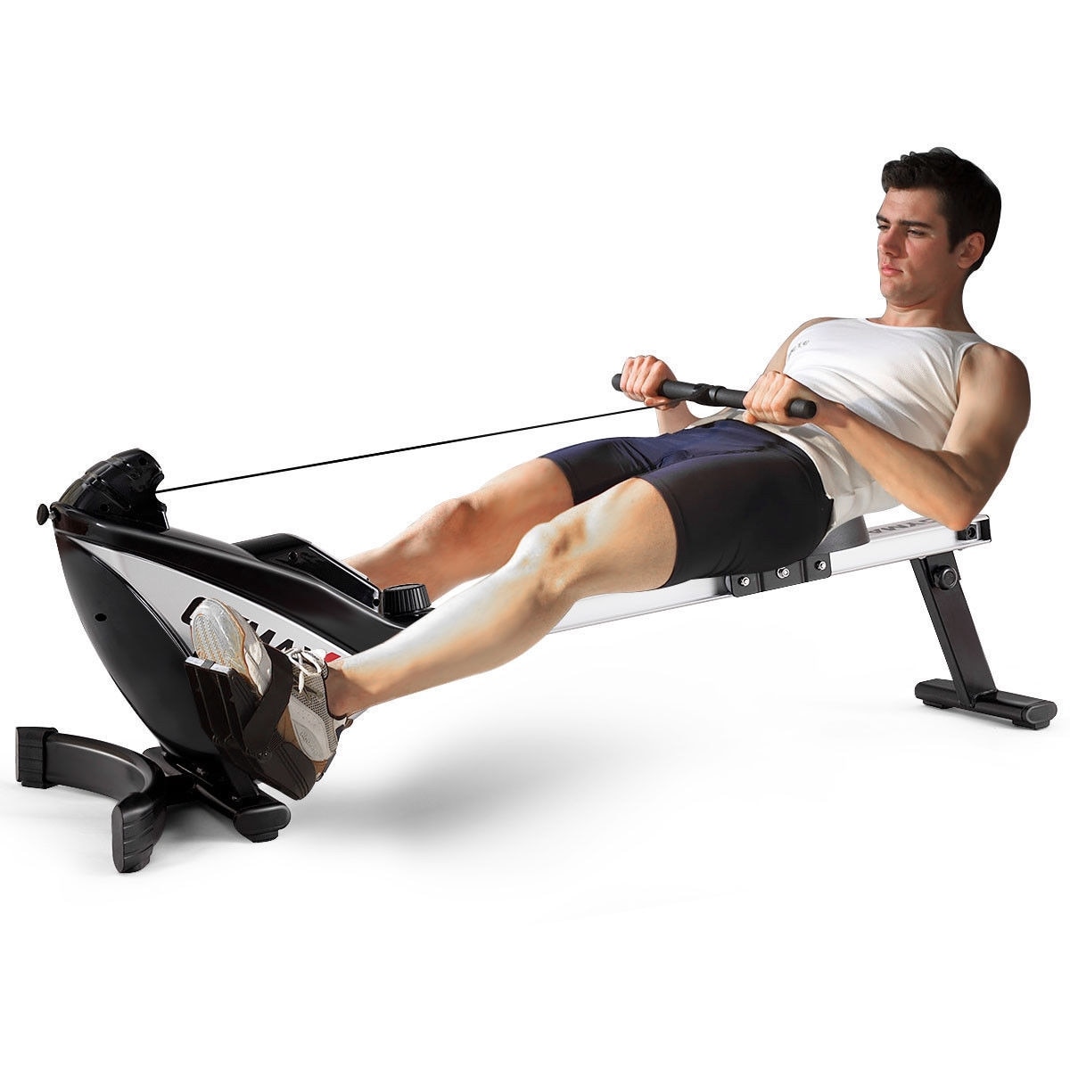 Gymax rowing online machine