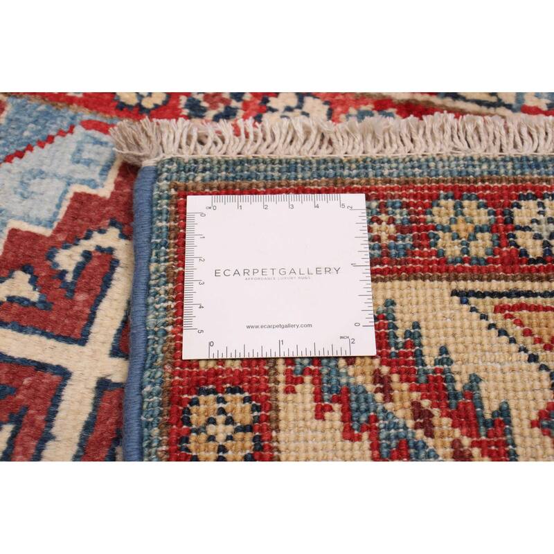 ECARPETGALLERY Hand-knotted Uzbek Ghazni Blue Wool Rug - 2'7 x 9'9