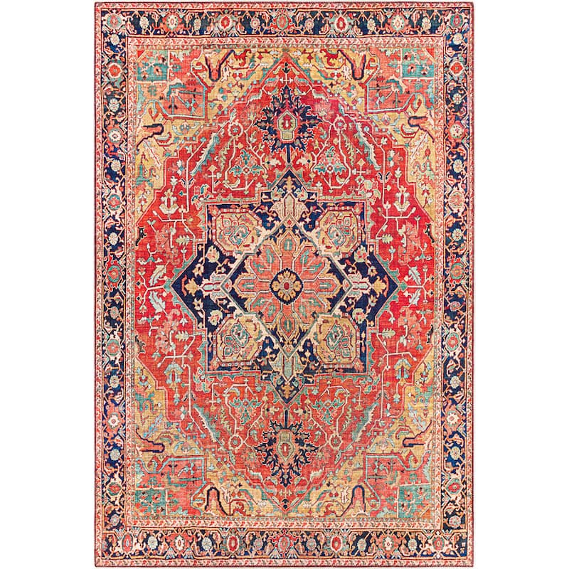 Livabliss Alfons Persian Medallion Printed Area Rug