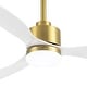 preview thumbnail 81 of 127, 52"/42" Black/Gold LED Ceiling Fan with Lights Remote(3-Blade)