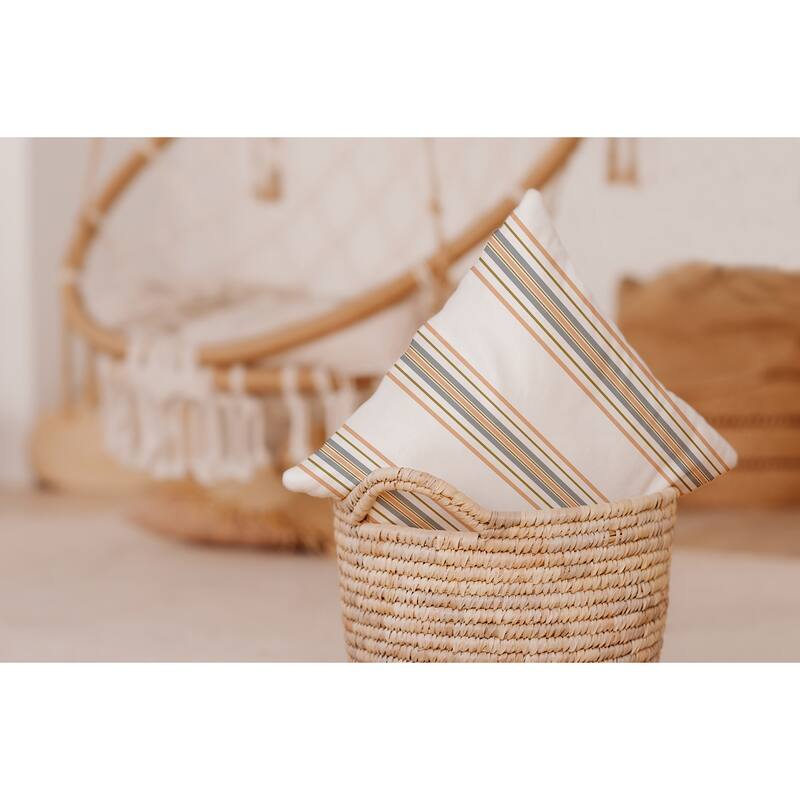 Smart Stripes Indoor/Outdoor Throw Pillow