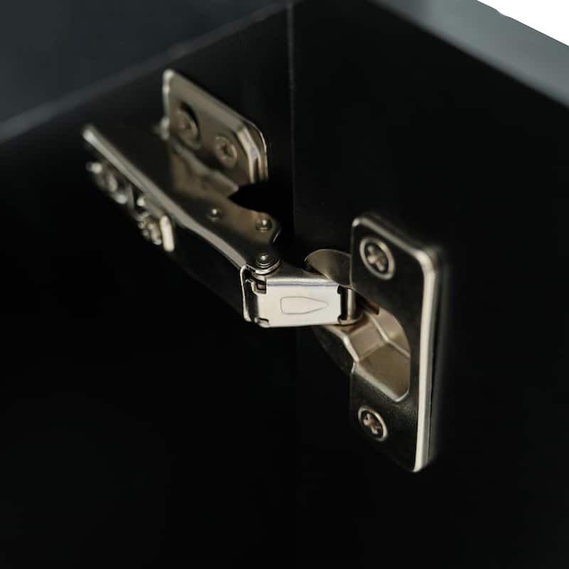 36'' Wall Mounted Bathroom Vanity with White Integrated Resin Sink - 36'' x 18'' x 20.3''