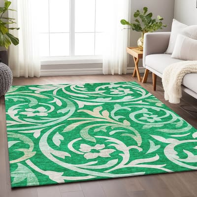 Premium Washable Super Soft Contempory Scroll Mayfield Rug