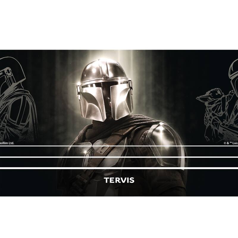Tervis Traveler Star Wars - The Mandalorian Chrome Triple Walled Insulated Travel Tumbler, Stainless Steel