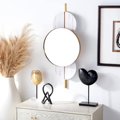 SAFAVIEH Lavelle Modern Art Deco 16-inch Wall Mirror - 16"W x 6"D x 35"H