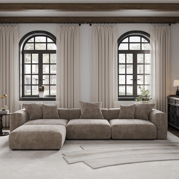 Sectional sofa with chaise and ottoman 2025