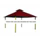 14 ft. sq. ACACIA Gazebo Roof Framing and Mounting Kit - 14X14 - Terracotta