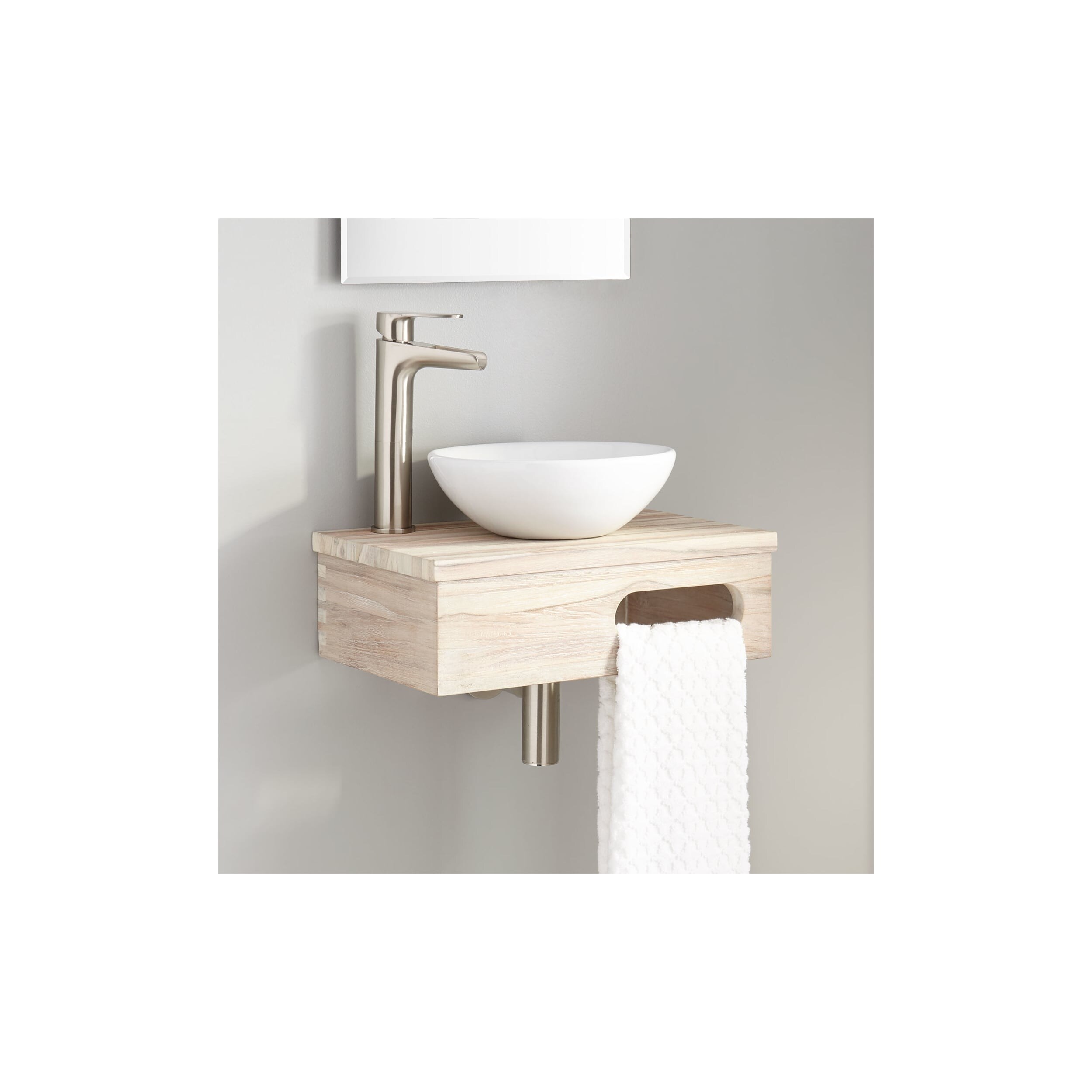 Shop Signature Hardware 405750 Dell 18 Wall Mounted Single Vanity