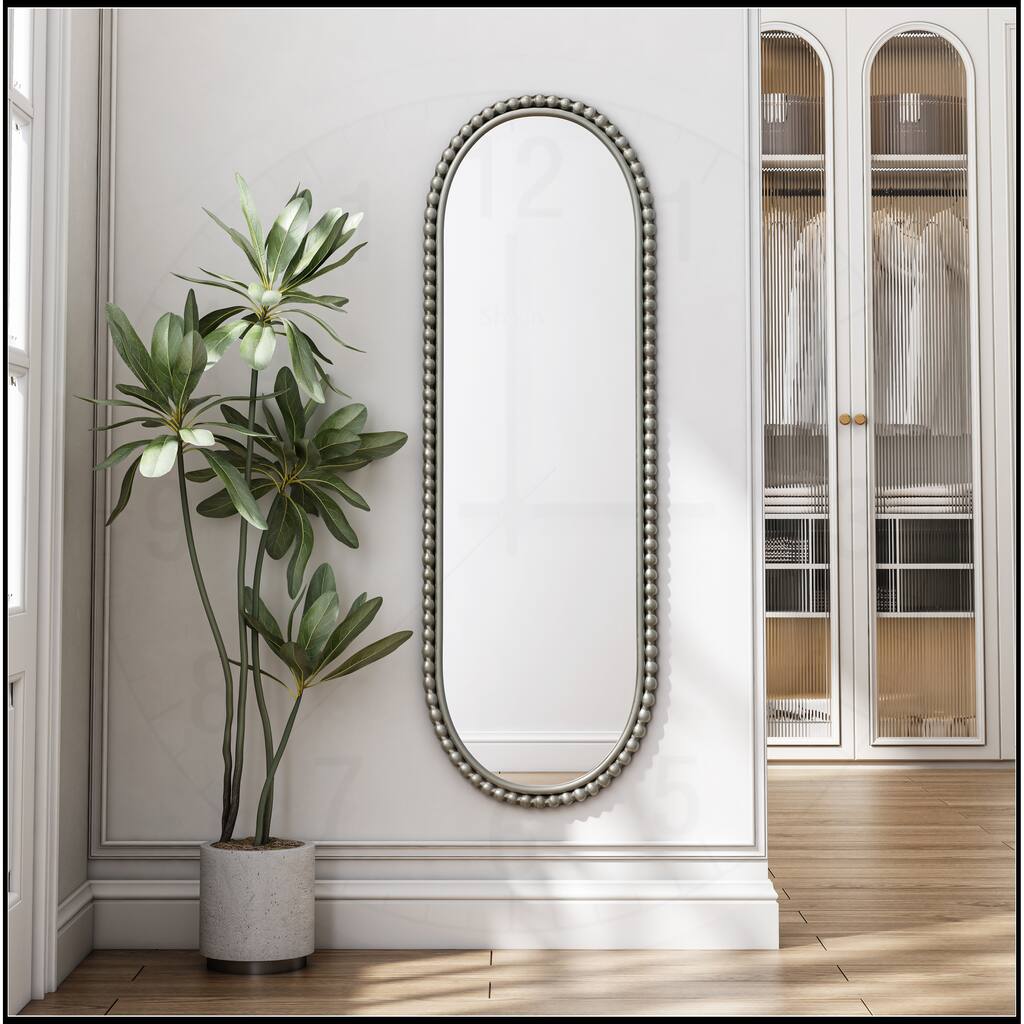 Iron Art Oval Retro Mirror, Antique Effect