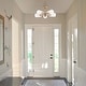 preview thumbnail 6 of 4, Jaynie 21.5" 5-Light Farmhouse Industrial Iron Cylinder LED Semi Flush Mount, Brass Gold/Clear by JONATHAN Y