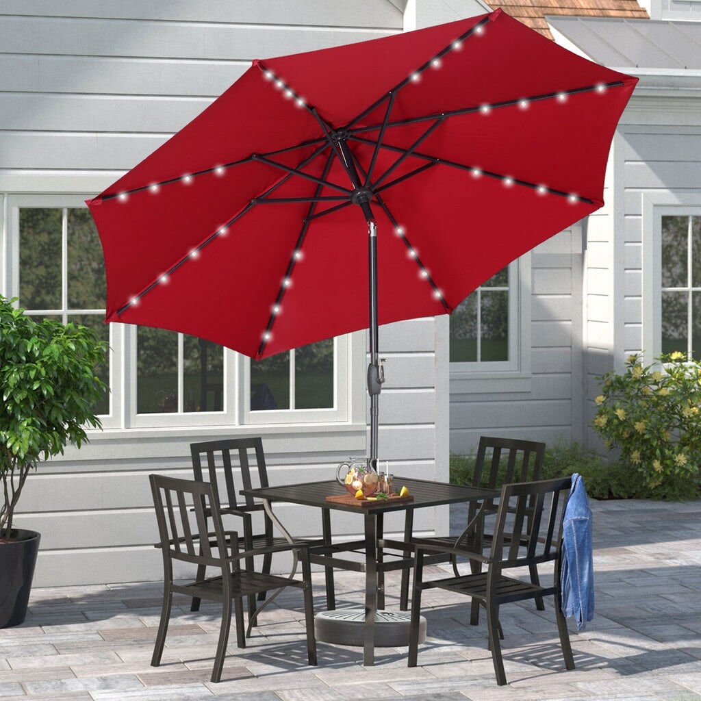 9 foot patio umbrella with lights Clearance