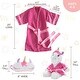 preview thumbnail 6 of 6, Unicorn Gifts for Girls Sleepover Set of 4, Includes Unicorns Storybook, Plush Stuffed Animal, Sleep Mask & Robe