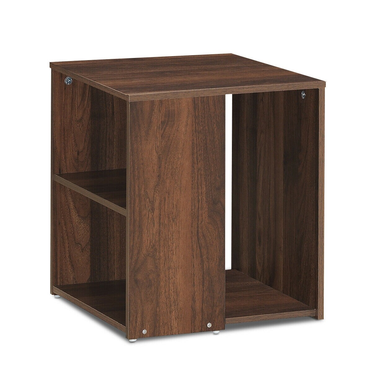 open storage shelves
