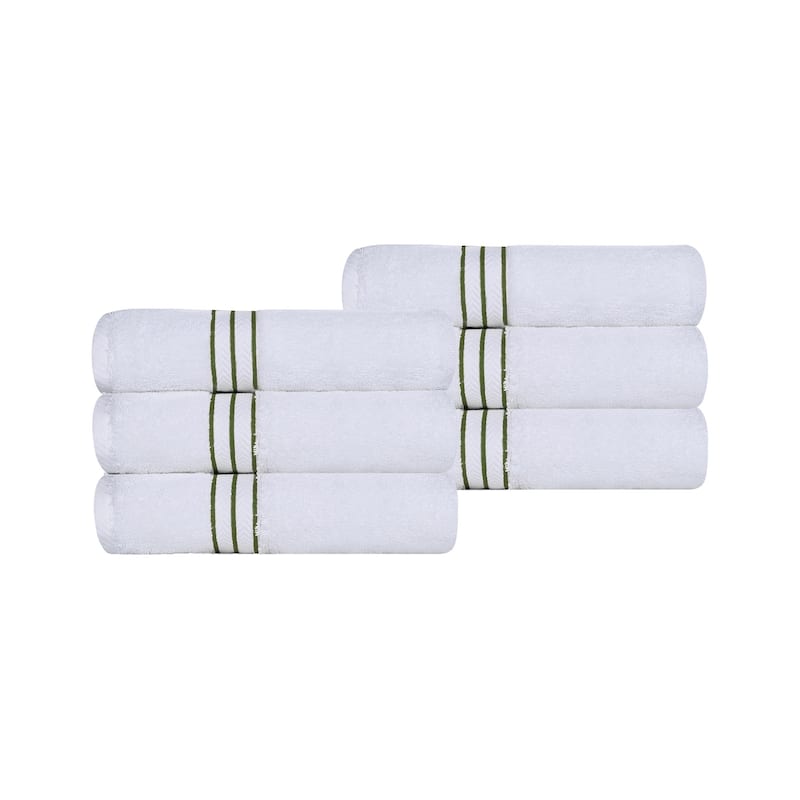 Turkish Cotton Heavyweight Hand Towel Set of 6 by Superior