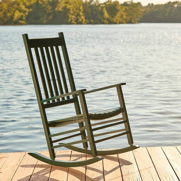 slide 1 of 59, Porch & Den Steeplechase Genuine Hardwood Porch Rocker Chair