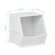 preview thumbnail 4 of 15, UTEX Toy Storage Organizer,Stackable Kids Toy Storage Cubby,Toy Boxes and Storage for Playroom,Bedroom,Nursery School,White
